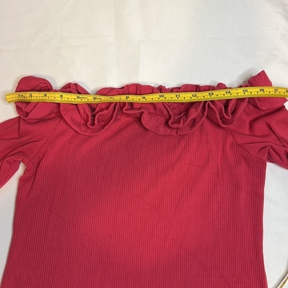 ANN TAYLOR raffle shoulder top blouse - Picture 4 of 7